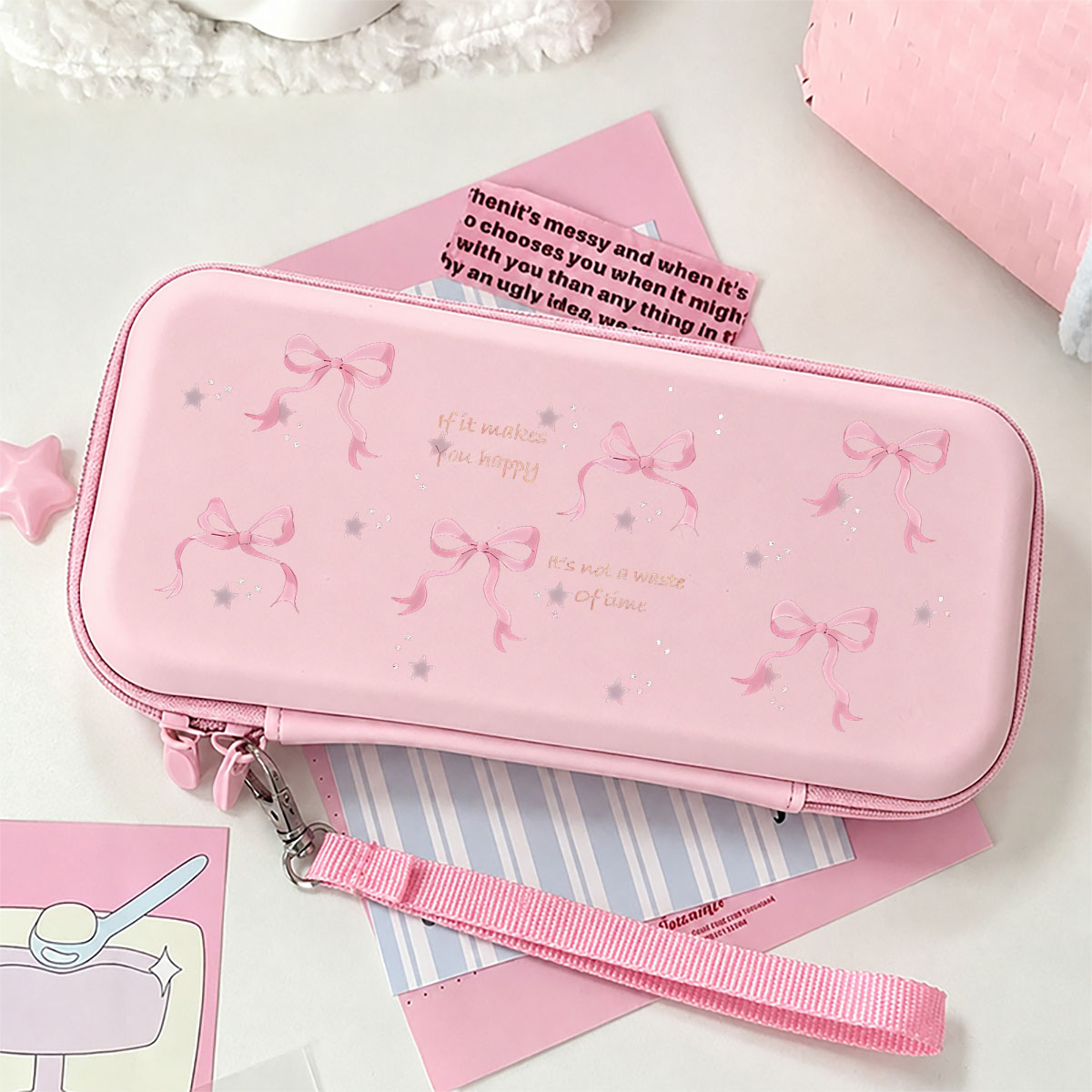 Gaming Accessories Bag - Niedliche Stoßfeste Tragetasche Tragbare Reise-Gaming-Zubehör Aufbewahrungstasche