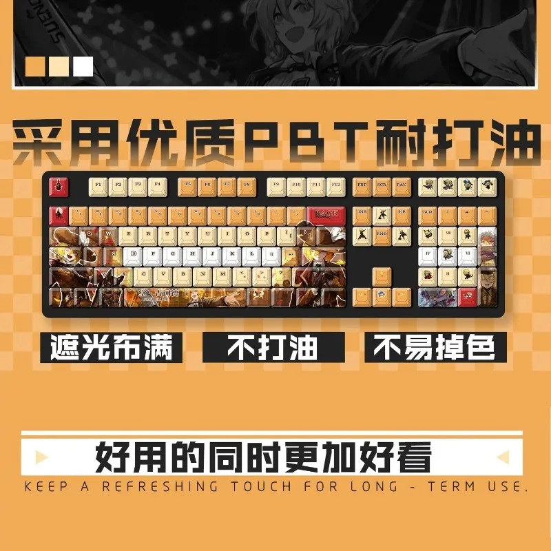 Gaming Accessories Keyboards - Themen-Gaming-Tastatur-Keycaps, 122 Tasten, Limbus Company Don