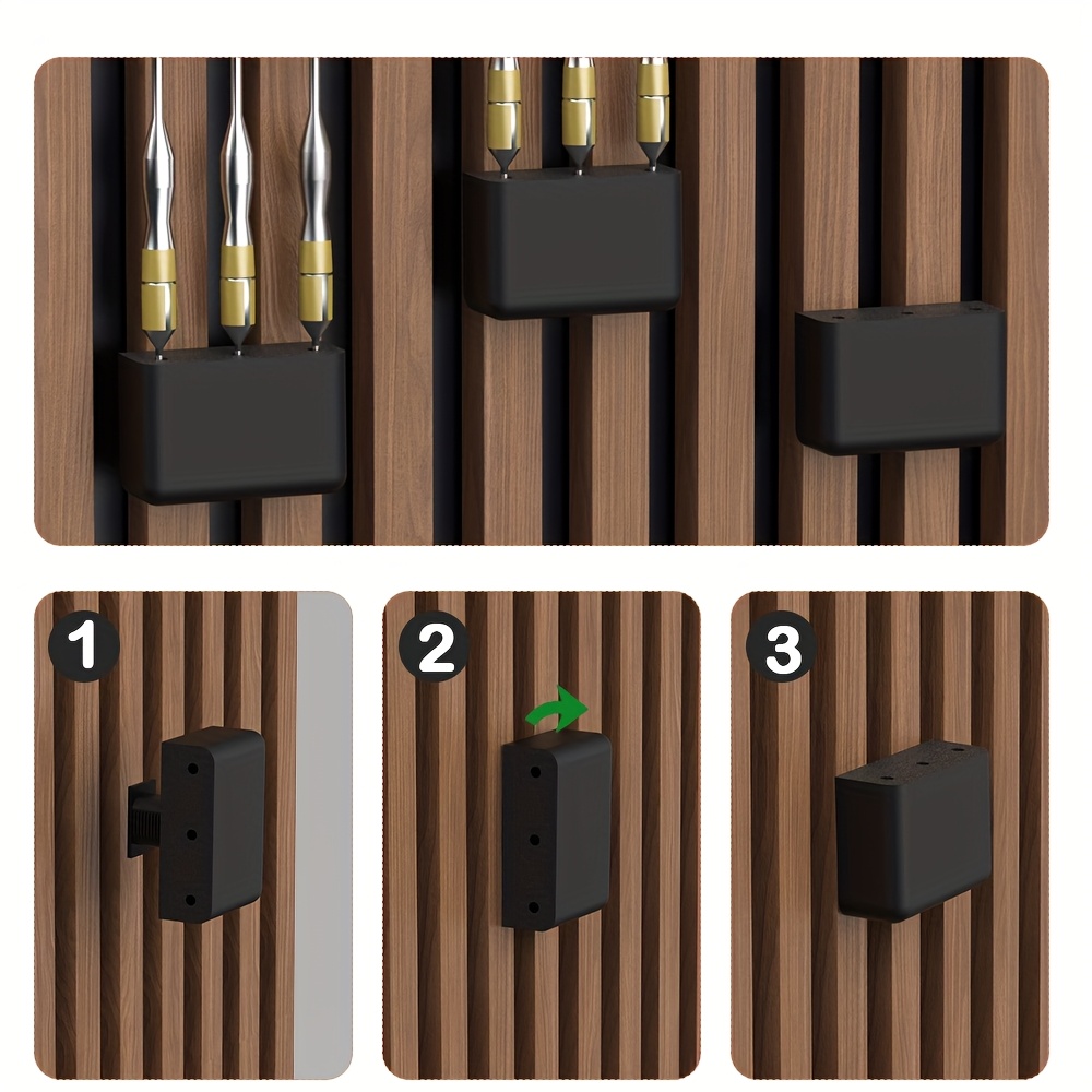 Gaming Accessories Rack - 1 Stück Dart-Rack ohne Bohren, Schalldämmplatte,