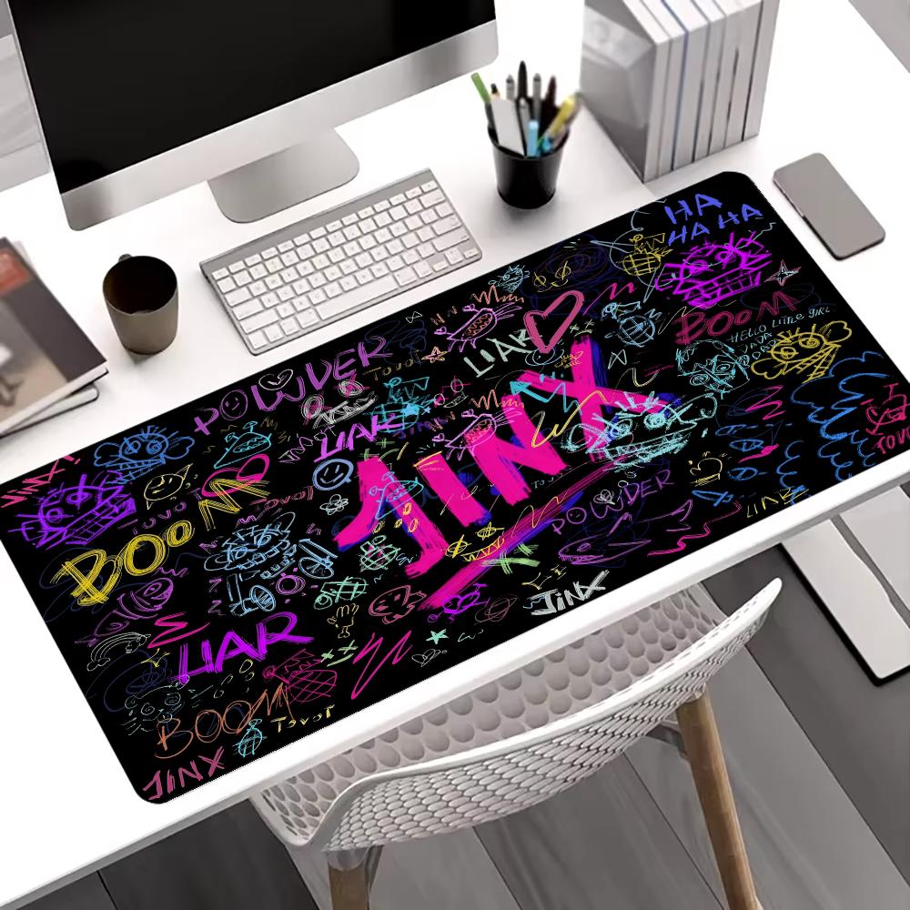 Jinx Gaming Accessories - Jinx-Mauspad im Graffiti-Stil, großes Gaming, rutschfest,