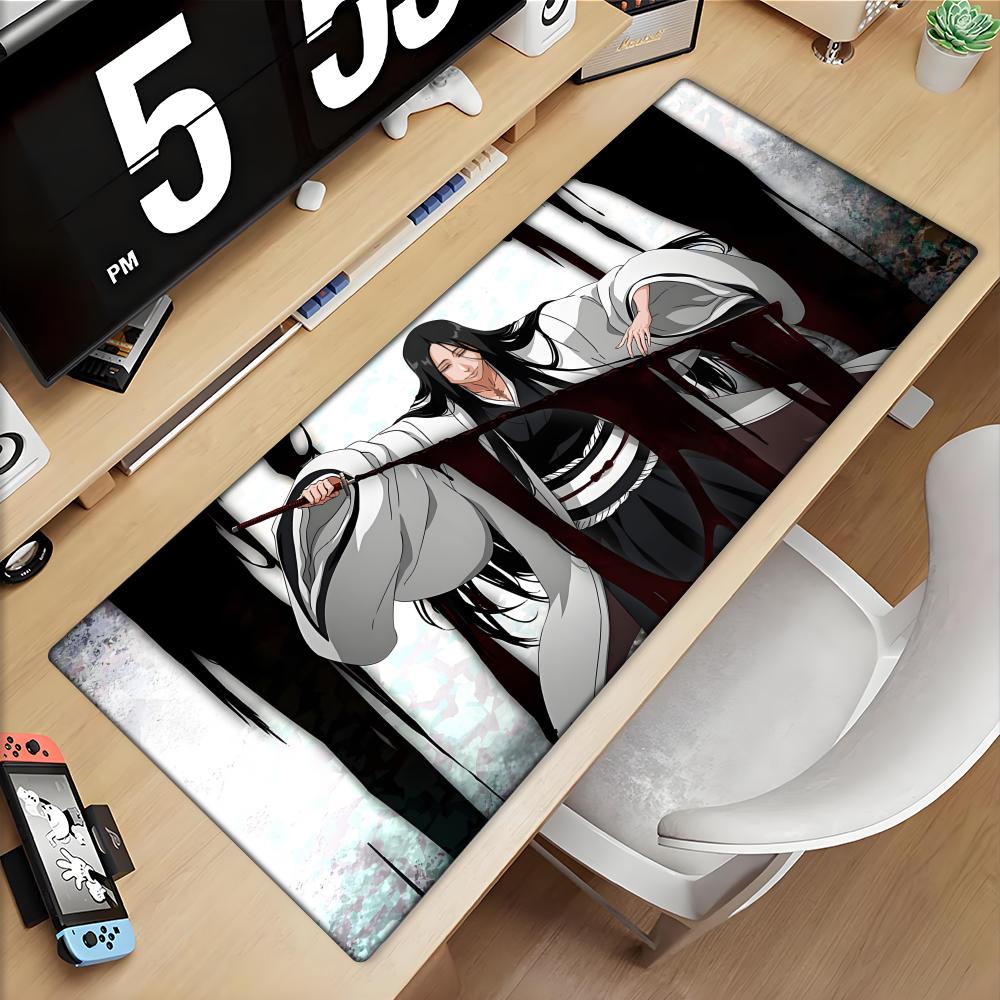 Gaming Accessories White - Großes Mauspad schwarz weiß Anime BLEACH