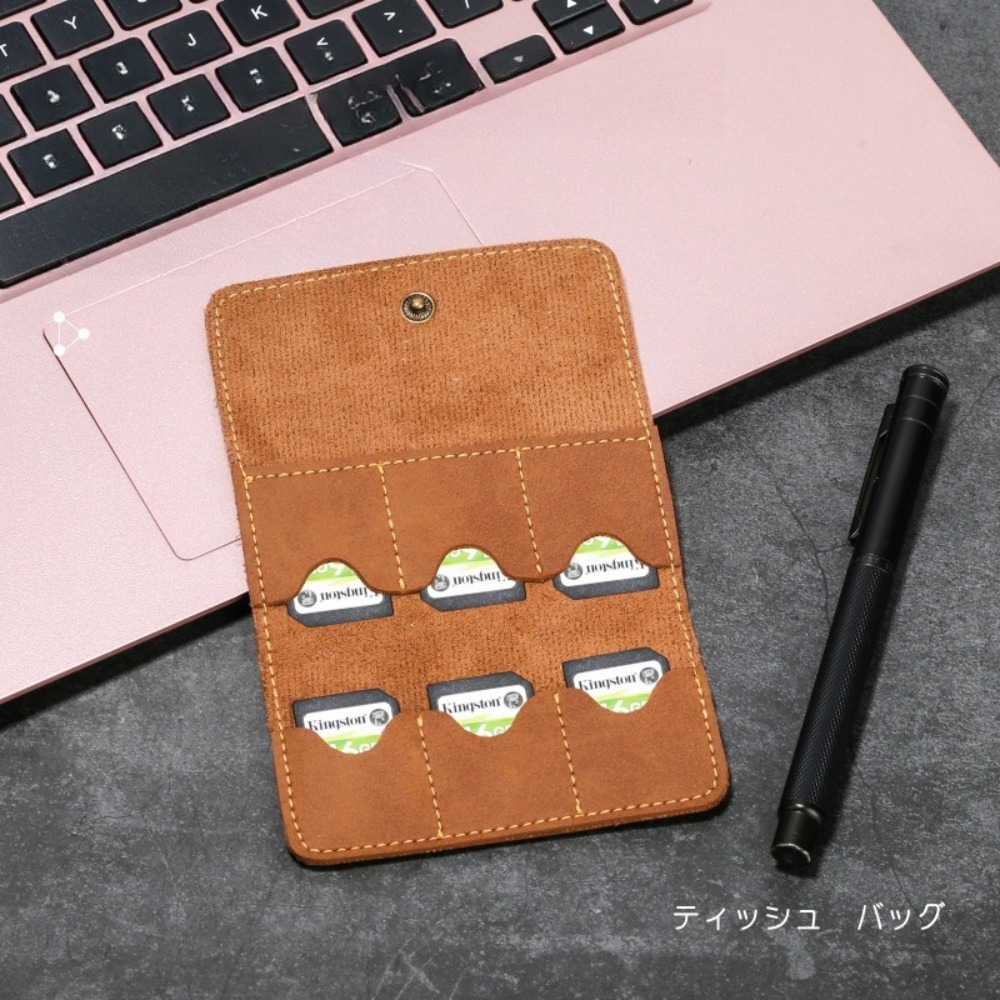Gaming Accessories For Phone - Speicherkartenetui aus PU-Leder, multifunktionaler Multi-Slot-Halter für