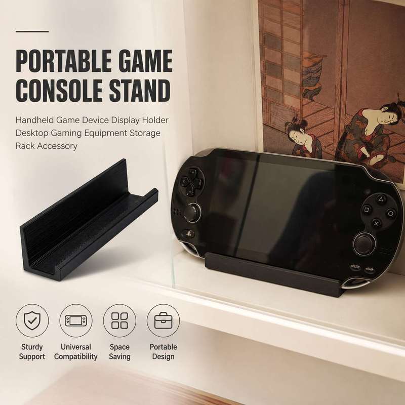Gaming Accessories Rack - Tragbarer Spielkonsolen-Ständer Handheld-Spielgerät-Halterung Desktop-Gaming-Ausrüstung Aufbewahrungsregal Zubehör