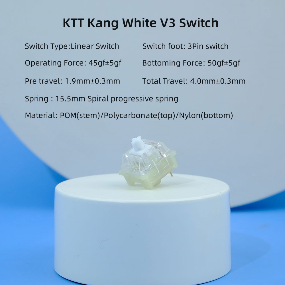 Ktt kang weiß v3 schalter mech – Gaming Accessories White Bewertung und Preis