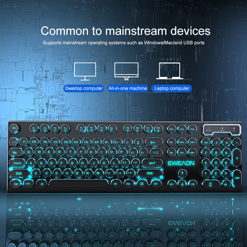 EWEADN Schreibmaschinen-Gaming – Gaming Accessories Keyboards Bewertung und Preis