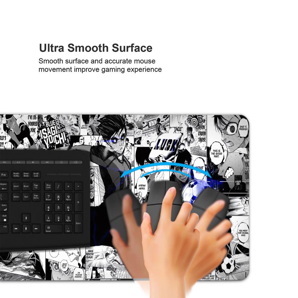Schwarz-weißes Anime-Mauspad,  – Gaming Accessories White Bewertung und Preis