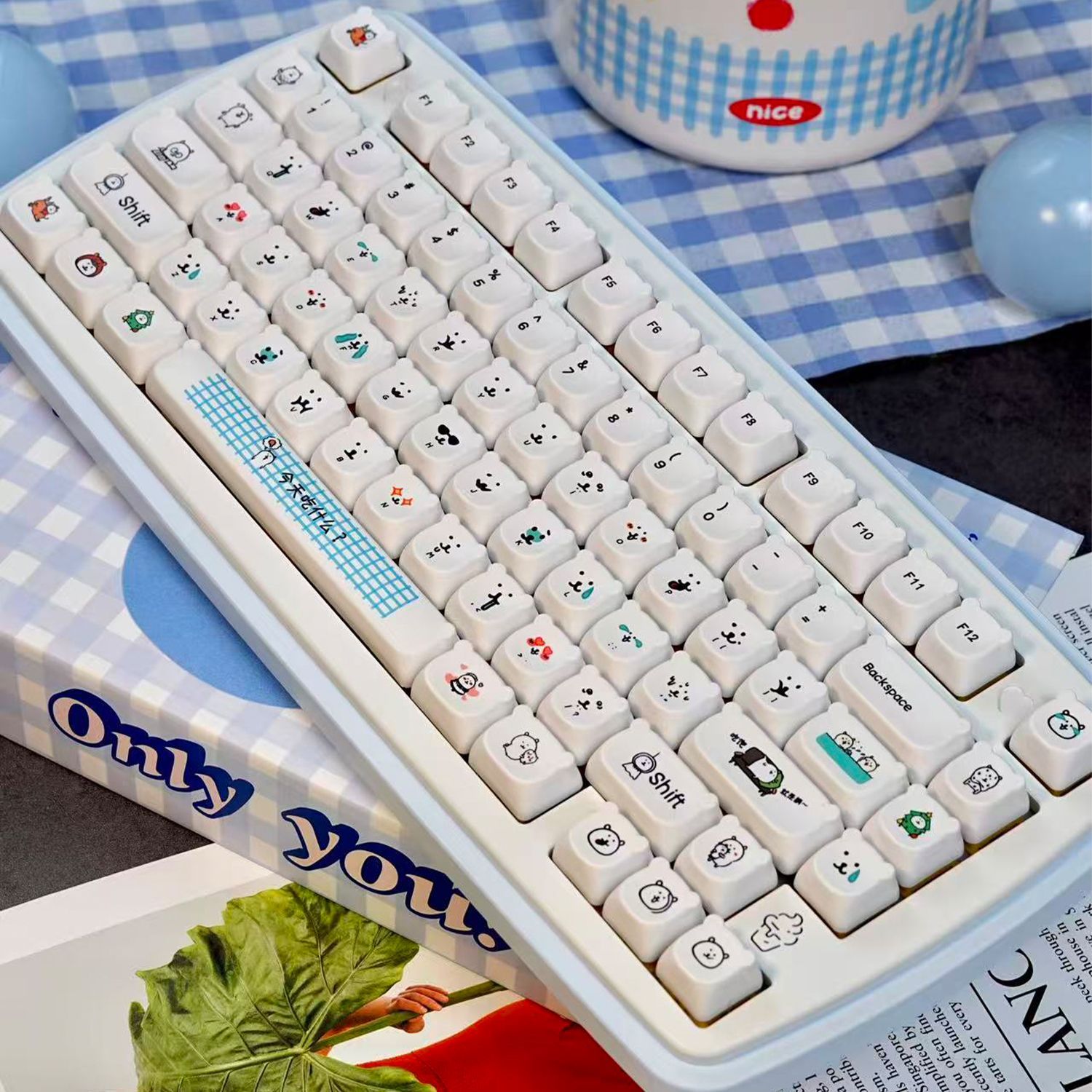 Kawaii Cartoon Joke Bear PBT-T – Gaming Accessories In Japan Bewertung und Preis