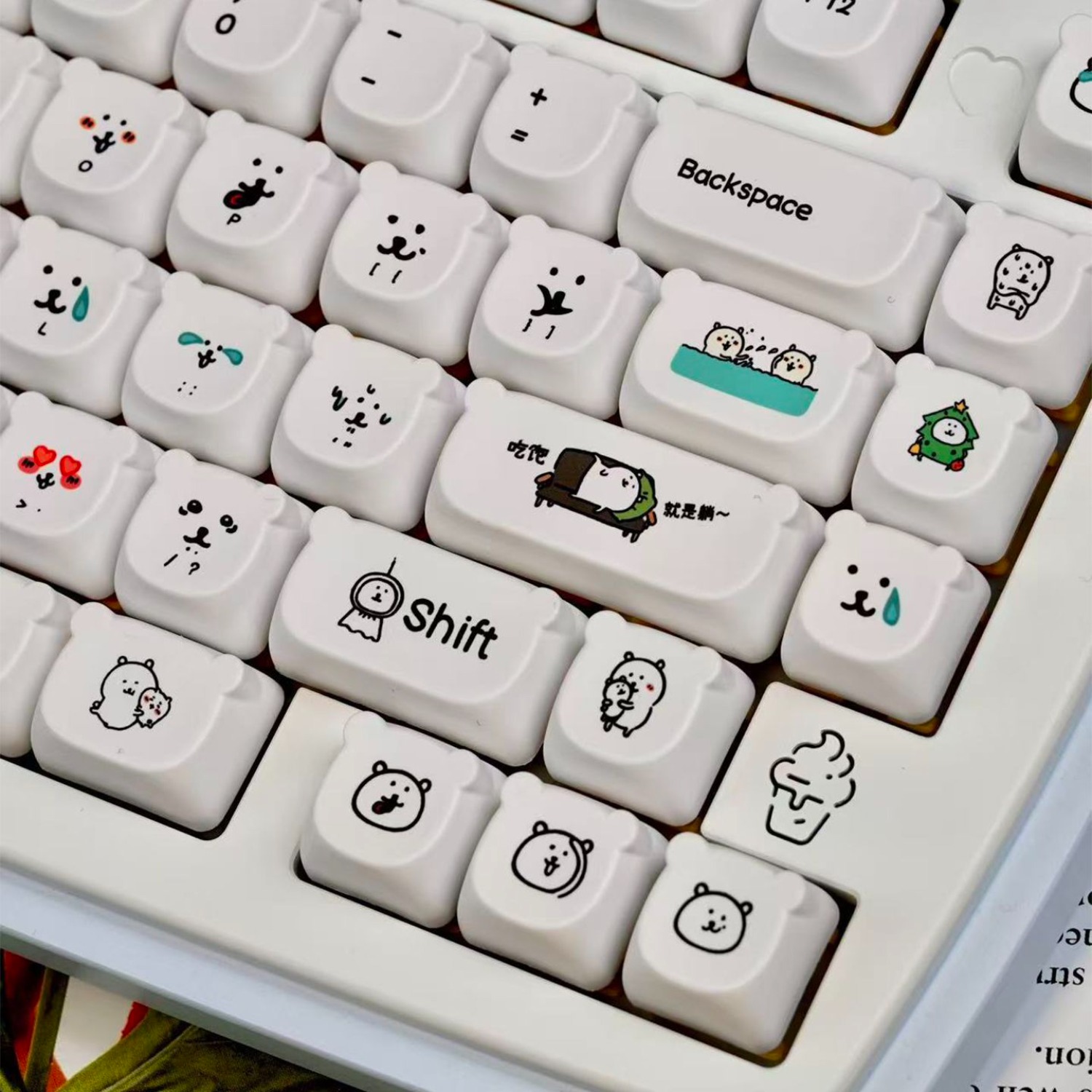 Kawaii Cartoon Joke Bear PBT-T – Gaming Accessories In Japan Bewertung und Preis
