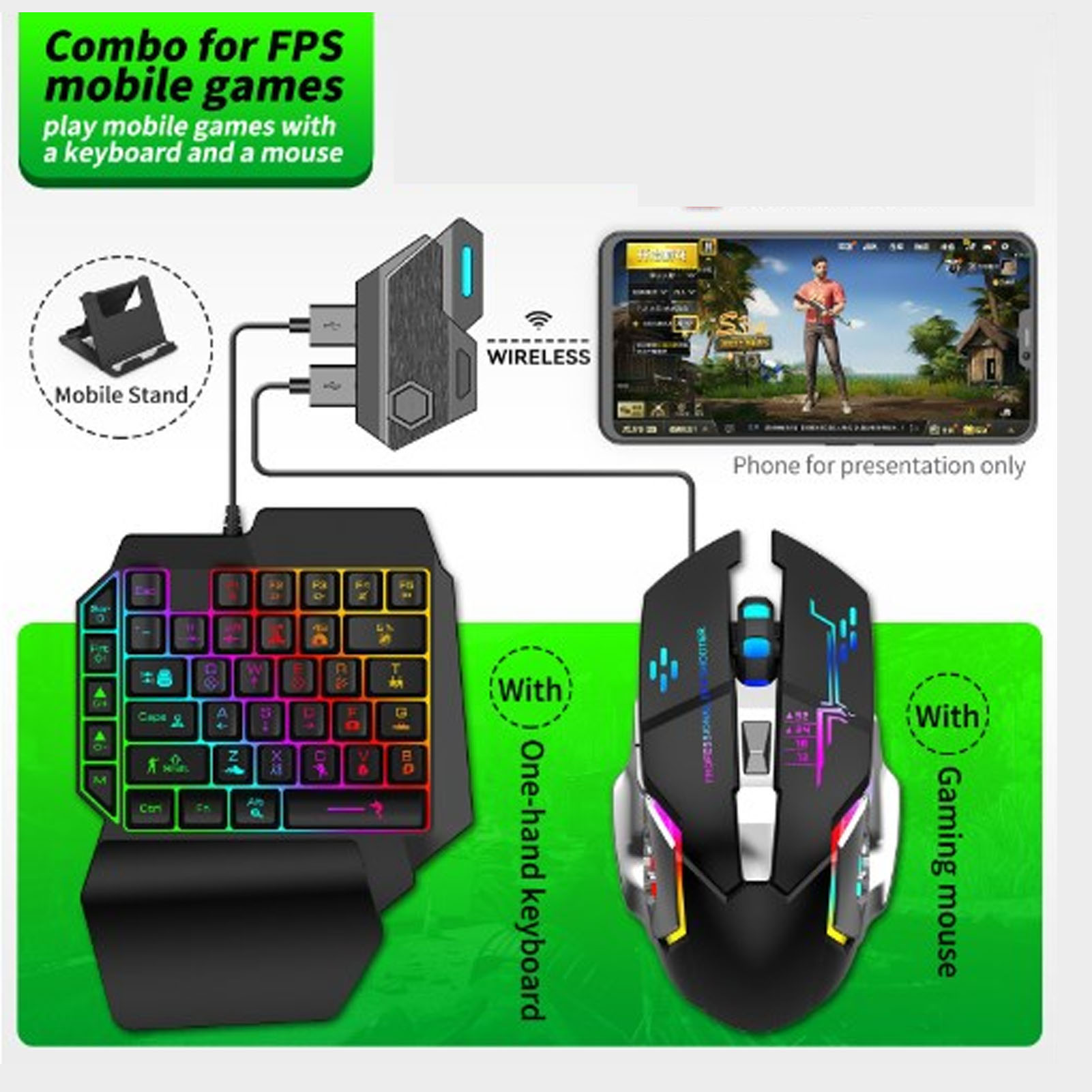 Tastatur-Maus-Konverter-Set, r – Gaming Accessories For Phone Bewertung und Preis