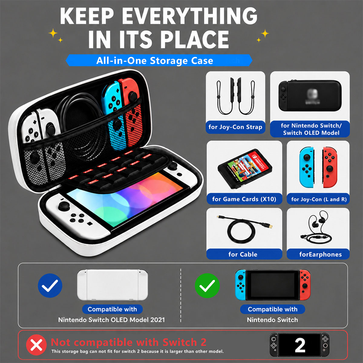 Makaronfarbene Hartschalen-Auf – Gaming Accessories Bag Bewertung und Preis