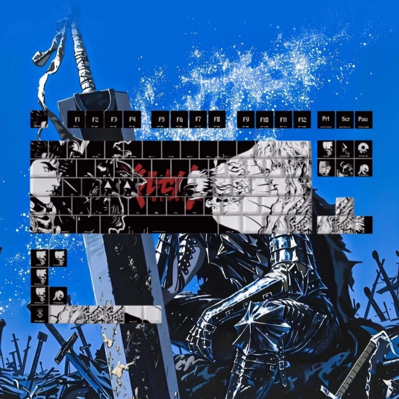 BERSERK Theme Anime Keycap 98  – Gaming Accessories Tablet Bewertung und Preis
