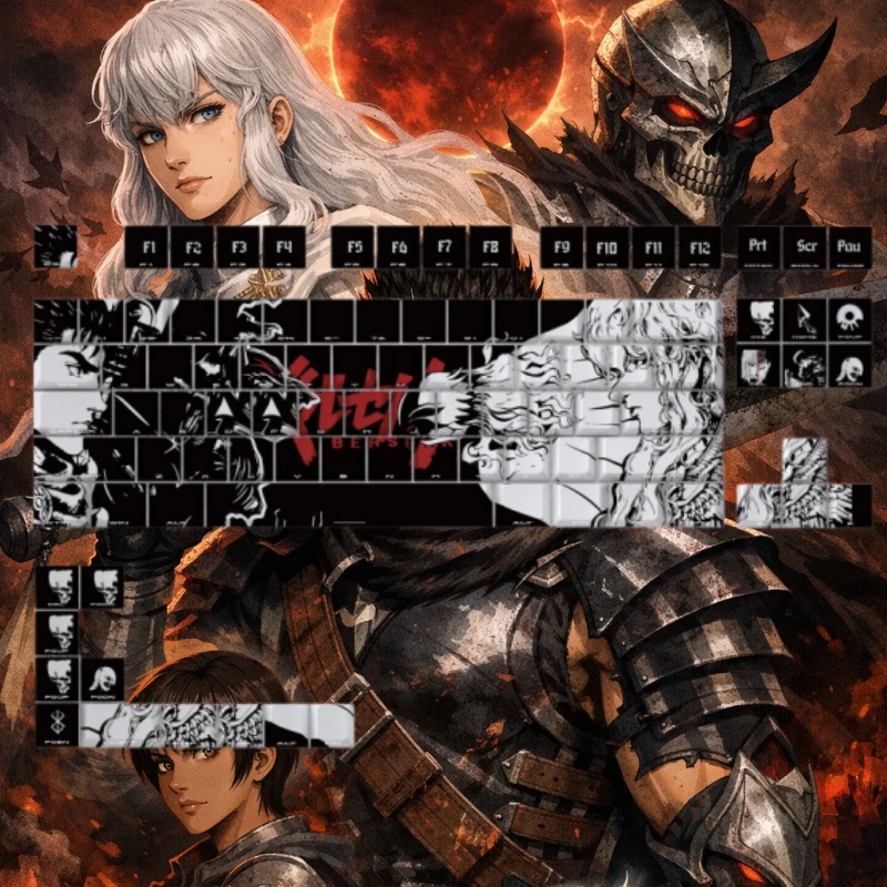 BERSERK Theme Anime Keycap 98  – Gaming Accessories Tablet Bewertung und Preis